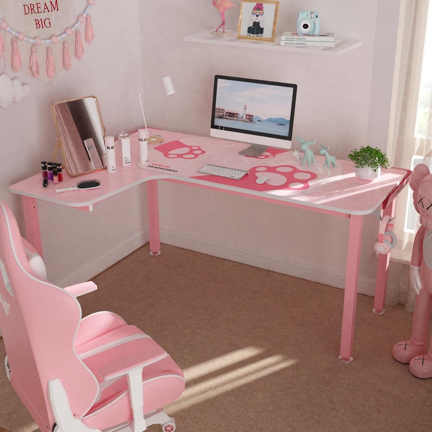 Pink Gaming Desk